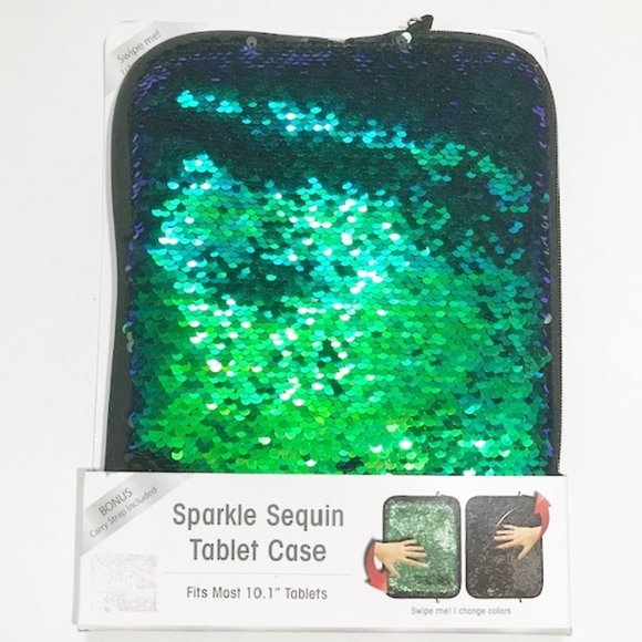 Sparkle Sequin Tablet Case Fits Most 10.1" Tablets - Picture 1 of 3